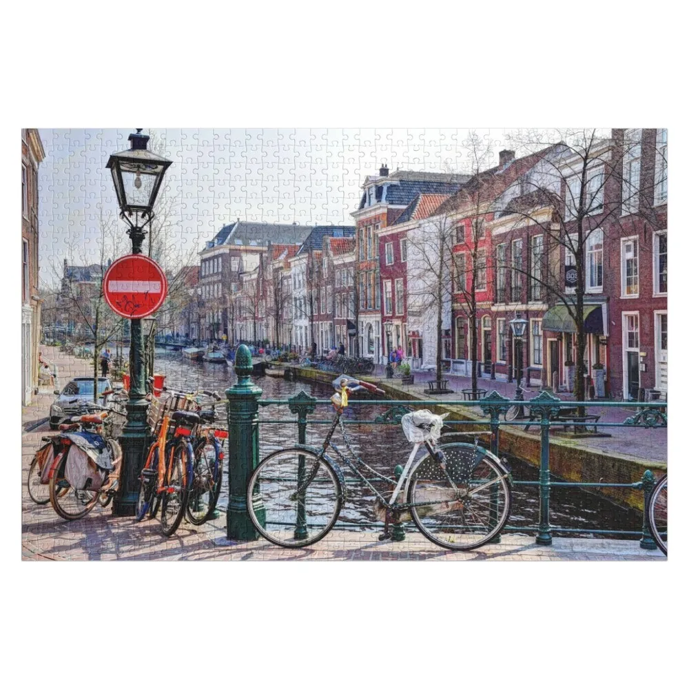 

Old Rhine Leiden Netherlands Jigsaw Puzzle Custom Wooden Gift Wooden Name Wood Name Personalized Photo Gift Puzzle