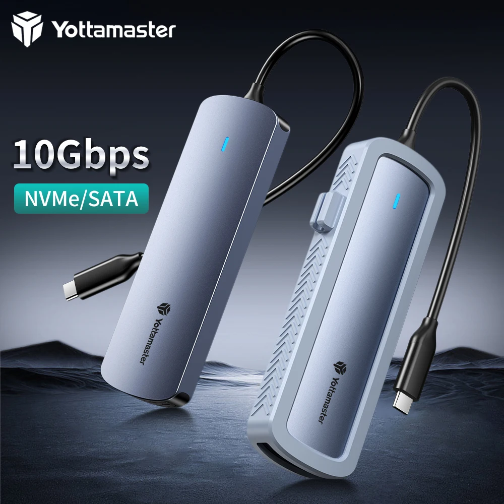 

SSD-диск Yottamaster M2, NVME, SATA, 10 Гбит/с, USB C 3,2 Gen2