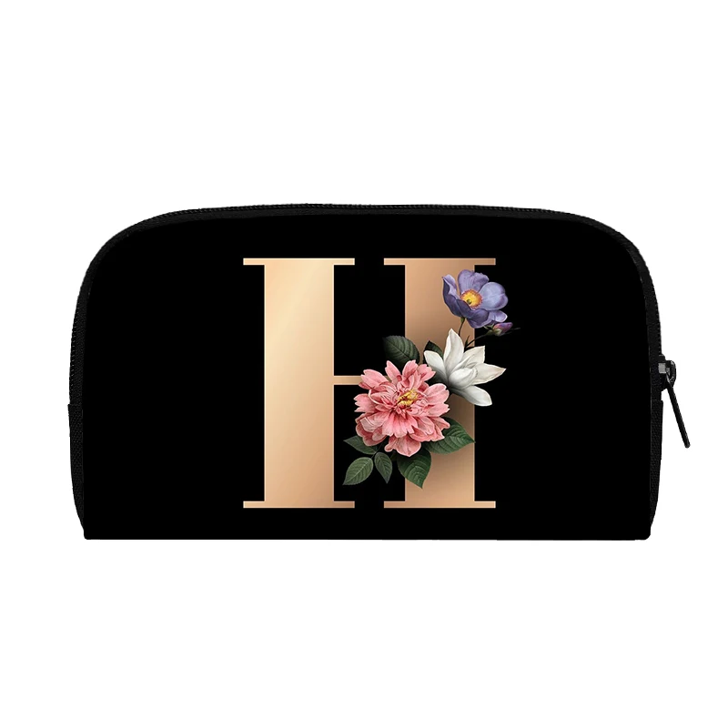 

Floral Letters Wallet Women 26 Initial A~Z Letter Flower Print Purses Bridal Party Money Bag Key Card Holder Bags Best Gift