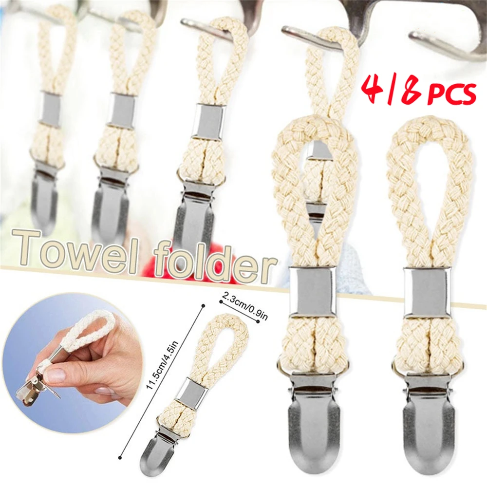 48PcsBathroomTowelClipsWithMetalMultipurposeCottonLoopClamp