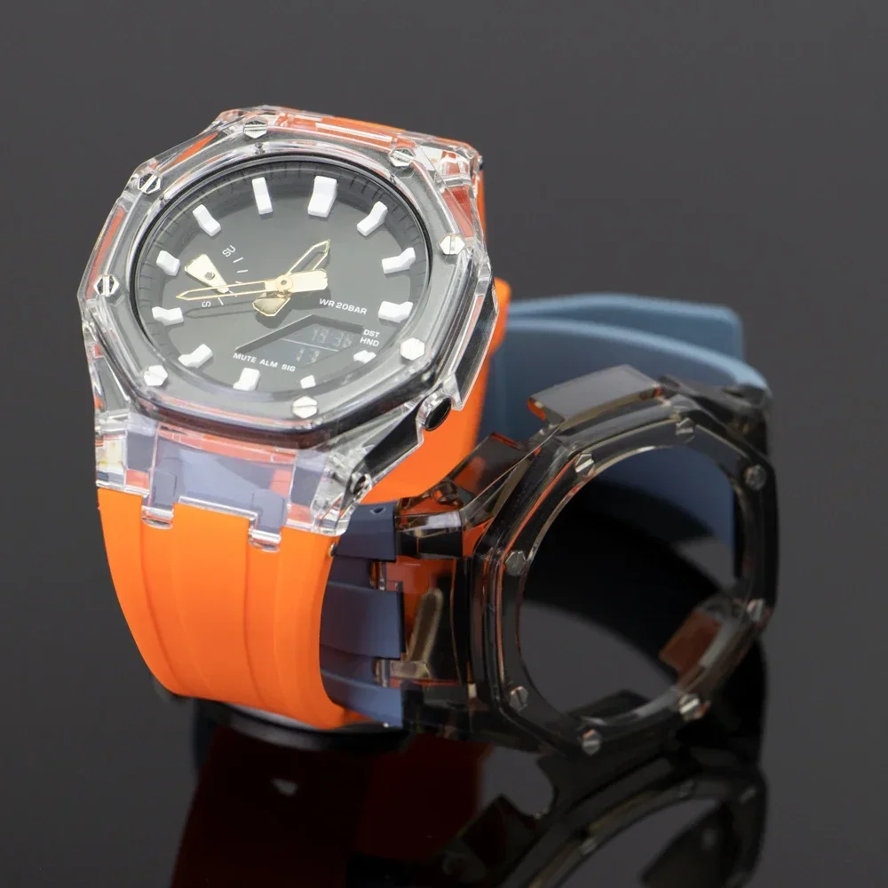 Transparent Mod Kit for Casioak GA2100 GA2110 GAB2100 - Strap detail