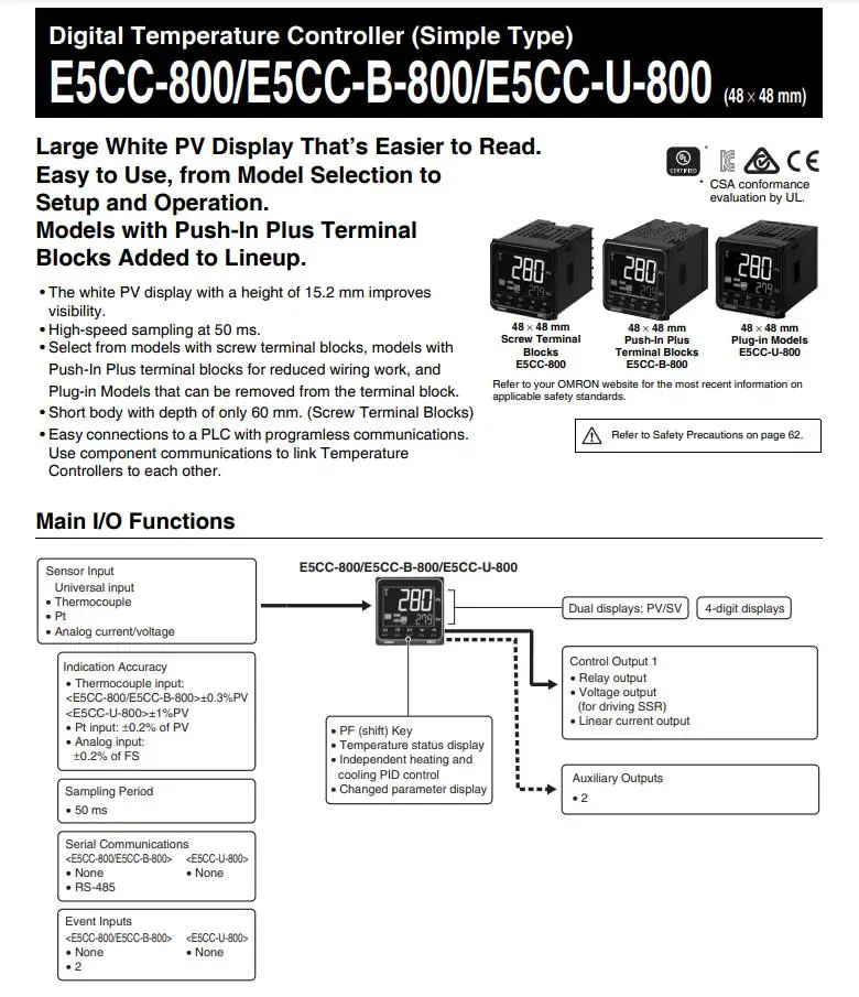 Display Temperatura Controller Switches