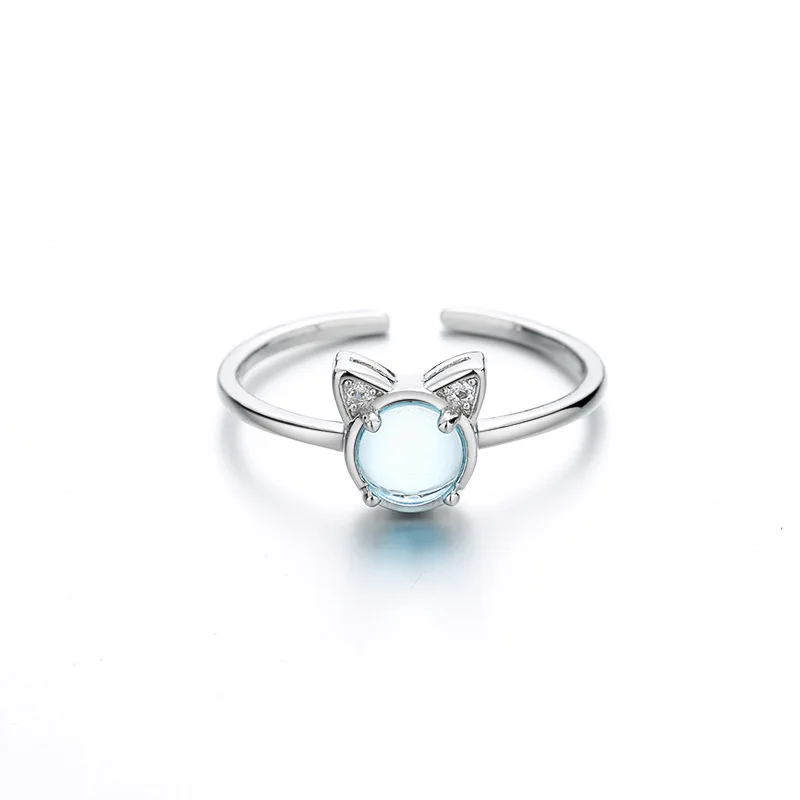 Rare Sky Blue Cats Eye Ring Gemstone Ring Blue Statement - Etsy | Cats eye  ring, Rings for her, Blue statement ring