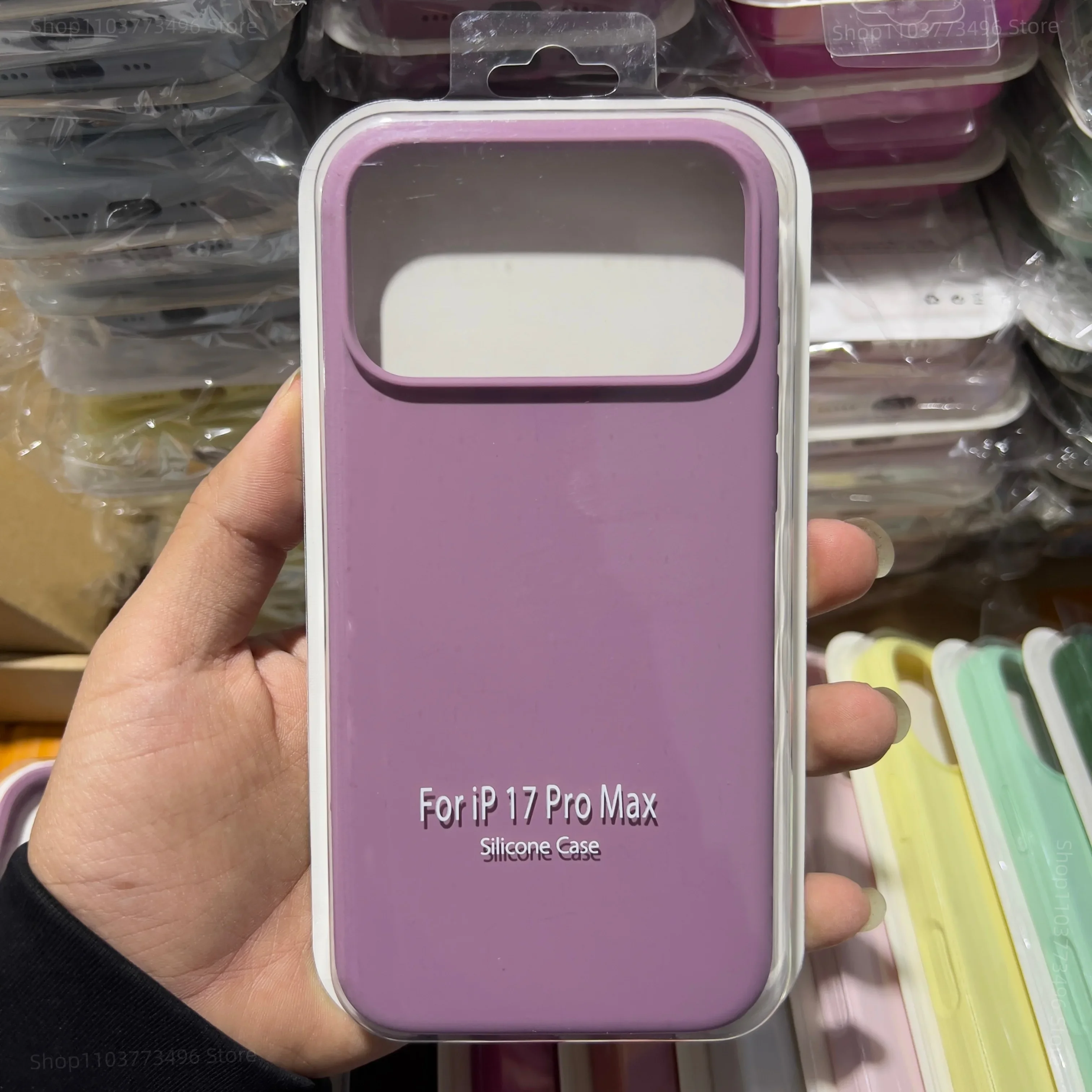 ตัวเลือกสินค้า เคสซิลิโคนนุ่ม สัมผัสเหมือนผิวจริง สำหรับ iPhone 17 Pro Max สีลูกกวาด