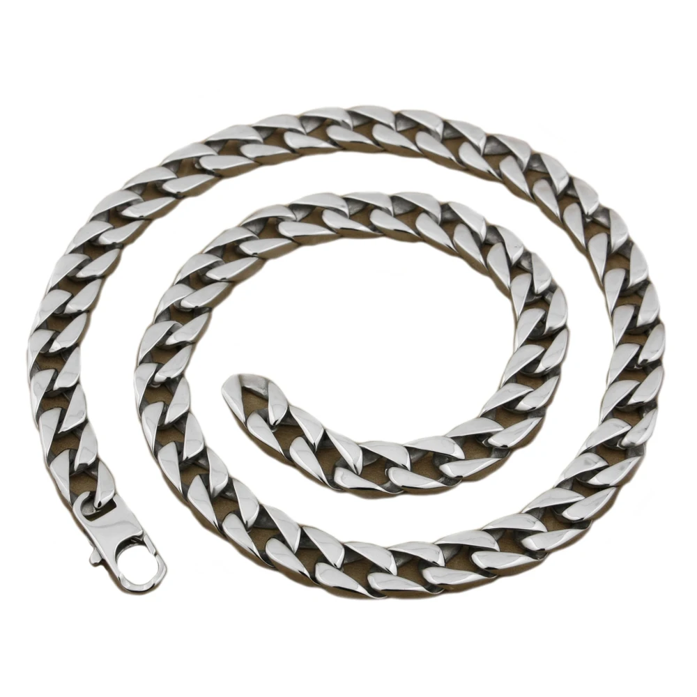 

Stainless Steel Mens Necklace Curb Cuban Chain 5A002N