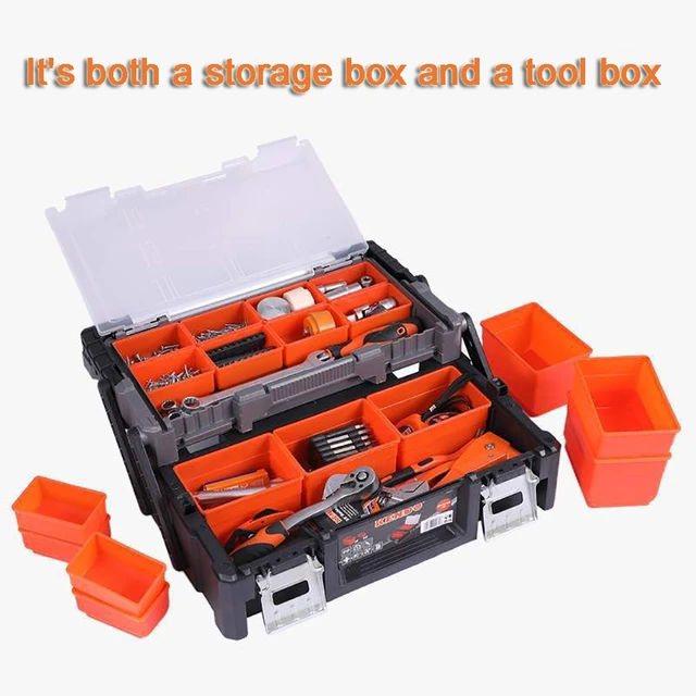 Garage Storage Box Mechanical Workshop Toolbox Electronic Tools Organizer  Garage Component Storage Box Plastic Organizing Boxes - AliExpress