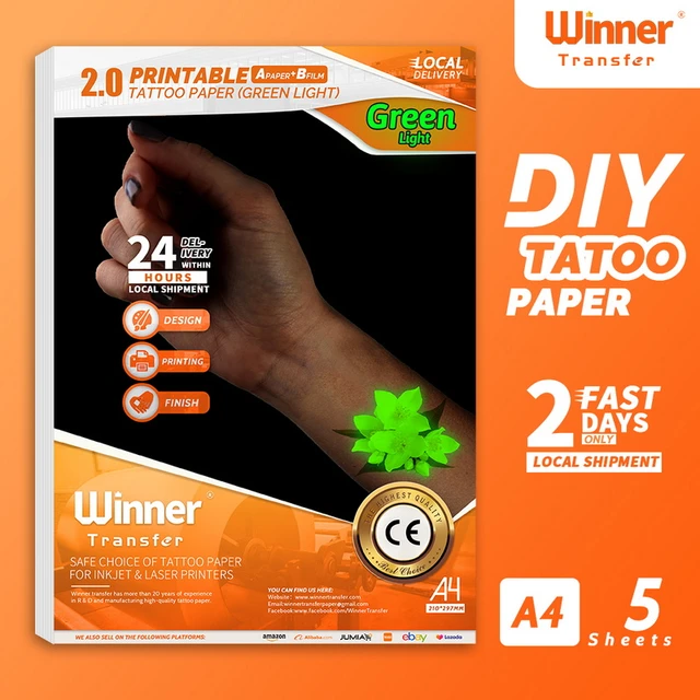 Temporary Tattoo Printer Transfer Paper  Temporary Tattoo Transfer Paper  Inkjet - Transfer Paper - Aliexpress