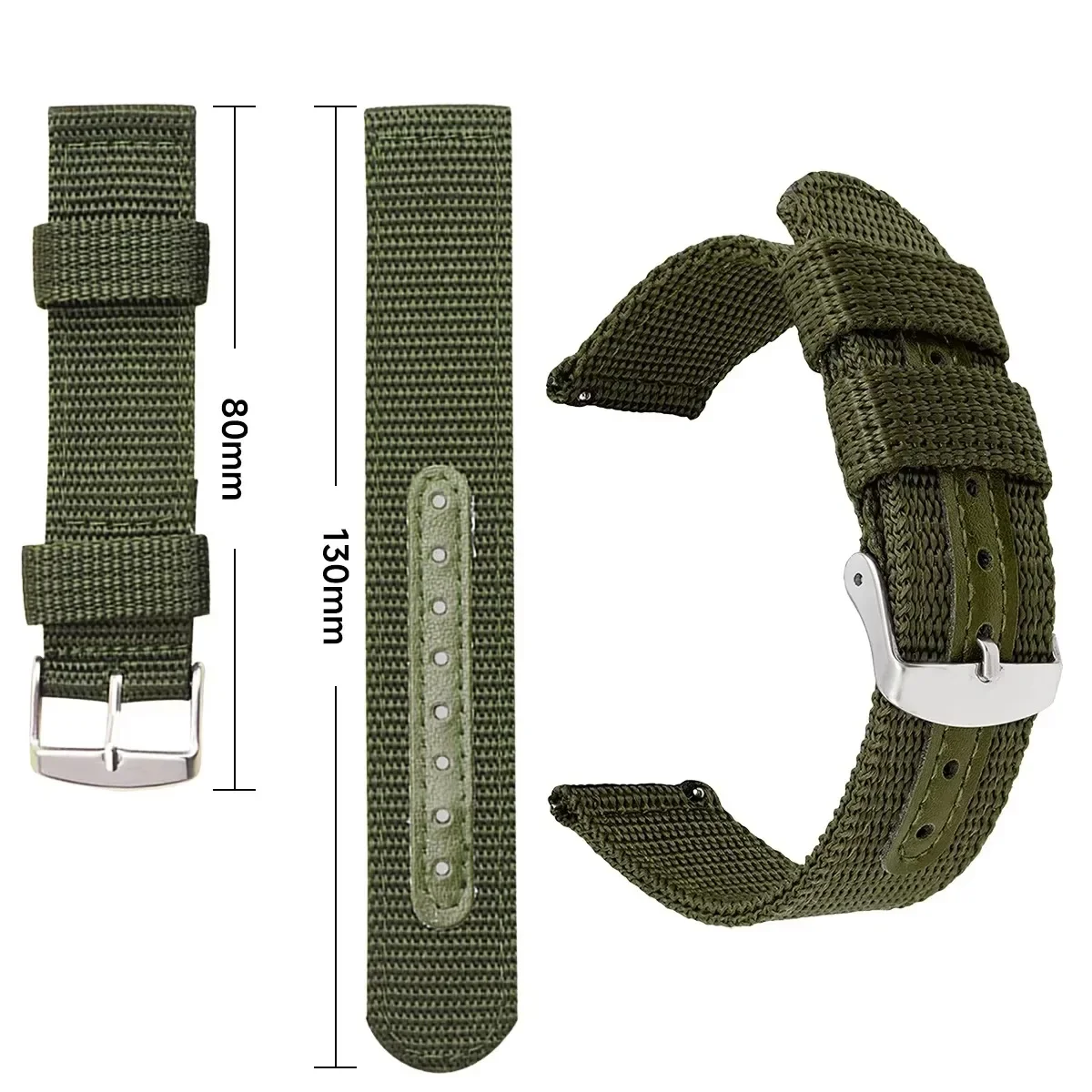 Premium Nylon Canvas Watch Band - Soft, Durable & Stylish Sports Wristband