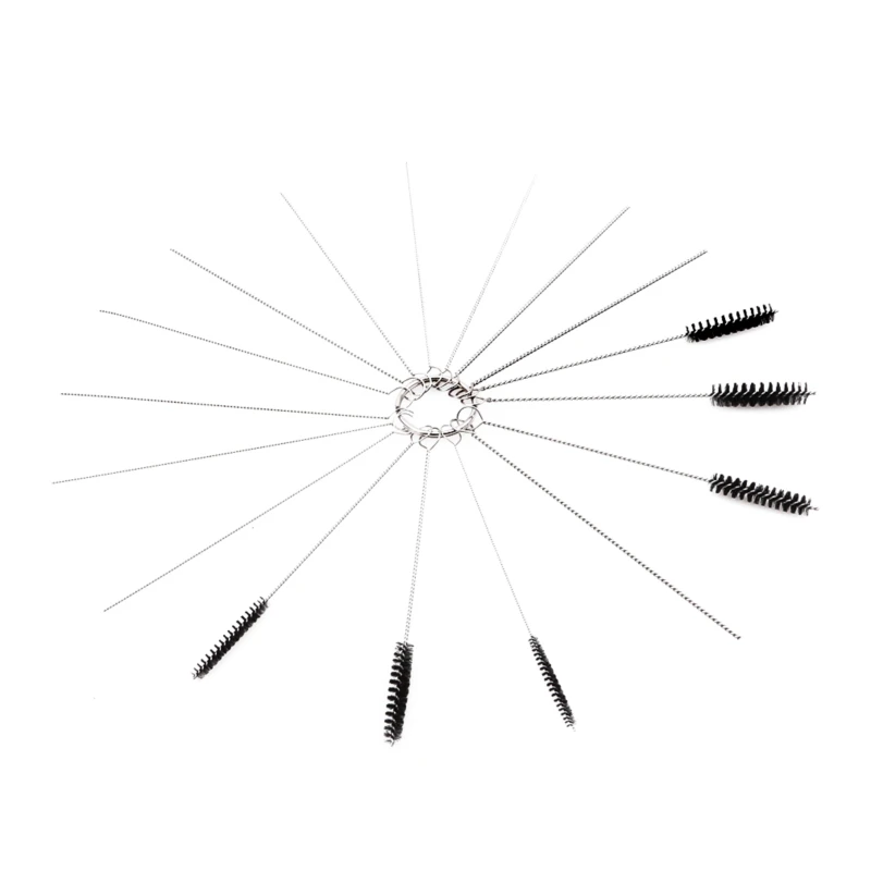 15Pcs Tool Brushes Car And Motorcycle Carburetor Cleaning Needle Set Stainless Steel Dirt Ejector Tool Brush motorcycle carburetor carburetor repair tool kit carburetor repair tool carburetor cleaner carburetor cleaner kit brush cutter carburetor
