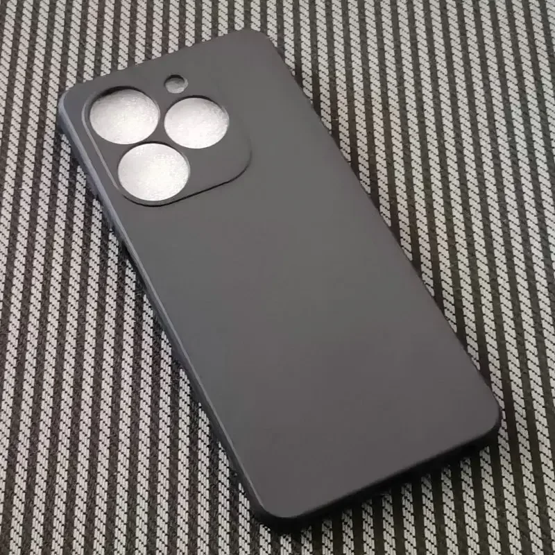 Matte Black Transparent Soft TPU Silicon Phone Case - Protective Shell Coque