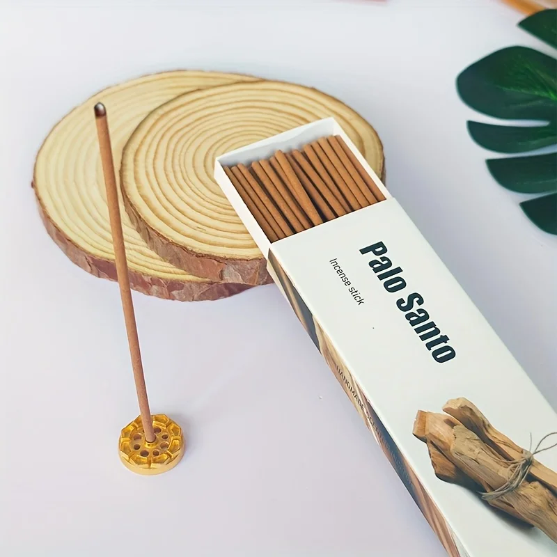 30 Palo Santo Sticks White Sage Cedar Coffee-Scented Sticks Thickened 2.7mm Diameter Natural Aromatherapy Suitable for Yoga Meditation Purification Gift-Giving