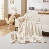 Tuffed Fleece Warm Soft Sofa Towel Geometric Lines Jacquard Mordern Simple Pattern Multiuse Sofa Cover Blanket for Living Room 5