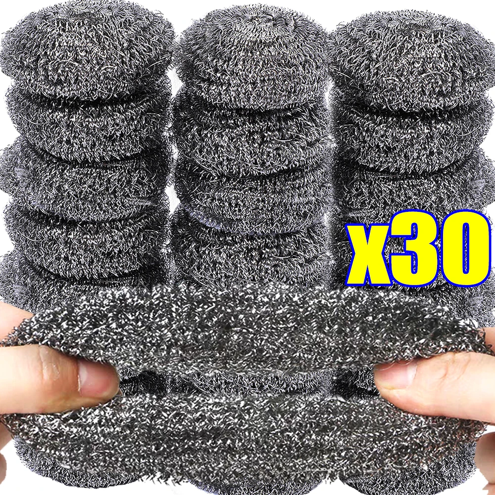 Steel Wire Cleaning Ball Brushes Household Cleaning Products Dishwashing Sponges with Wire Kitchen Tools Remove Rust and Burnt Steel Wire Cleaning Ball Brushes Household Cleaning Products Dishwashing Sponges with Wire Kitchen Tools Remove Rust and Burnt