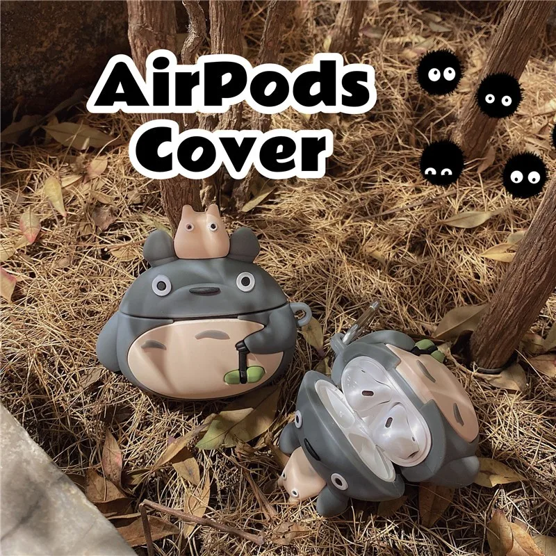 

Japan Cartoon Anime My Neighbor Totoro 3D Silicone Earphone Case For Airpods 1 2 Pro For Airpods 3 Cove Wireless Charging Box