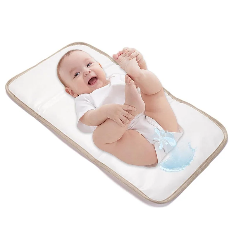Portable Changing Pad for Baby Diaper Changing Pad Foldable Waterproof Nappy Mat Travel Diaper Change Sheet Bag