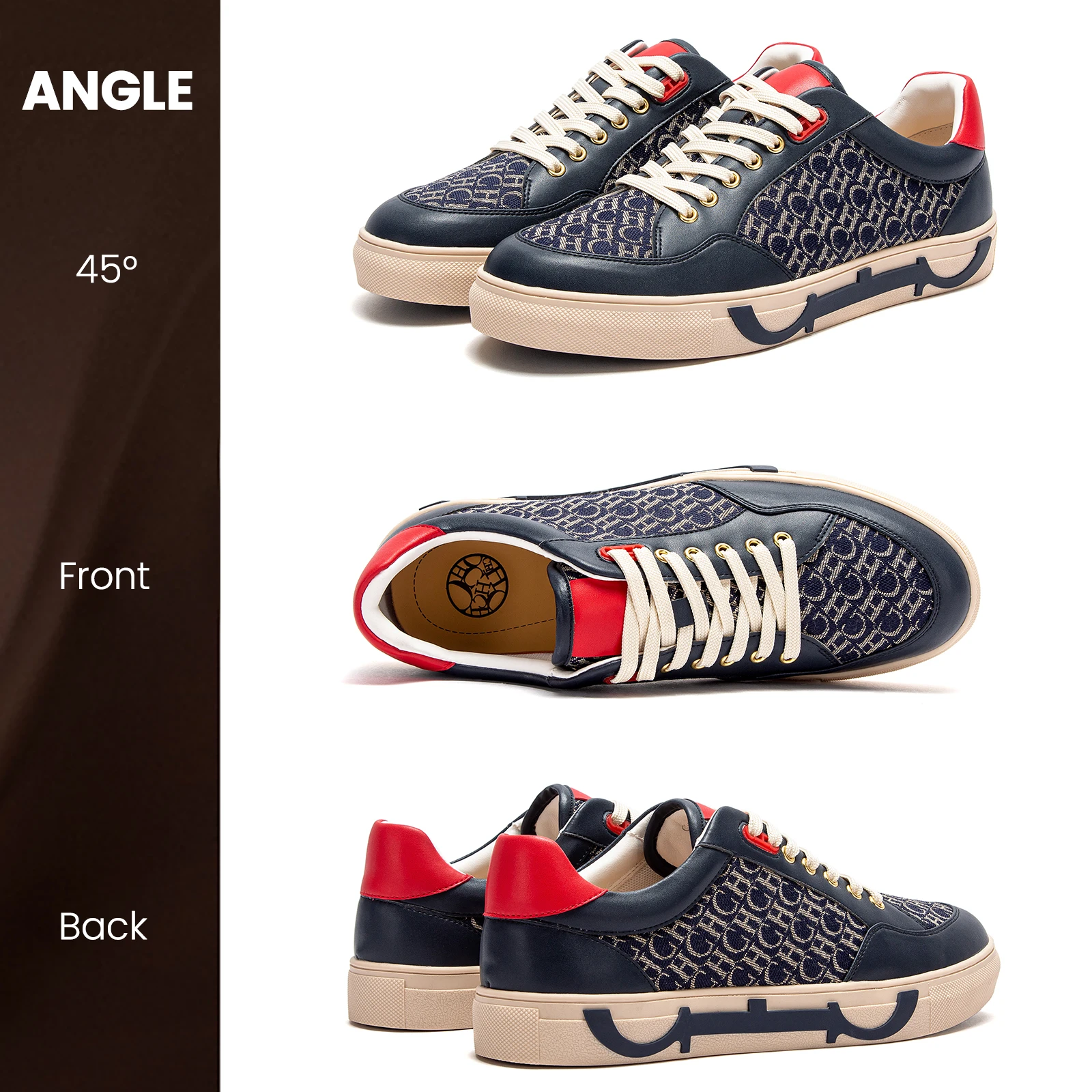 Men's Casual Shoes Flat Lace Up Shoes Monogrammed Loafers casual shoes