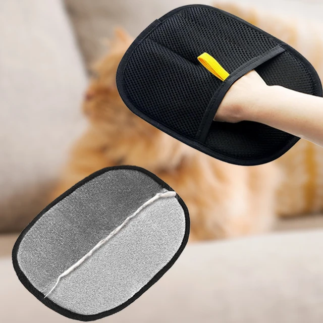 Double-Sided Upgraded Pet Hair Remover Glove Magnet Gloves for Cat Dog Fur Washing Deshedding Cleaning Carpets And Sofas 4