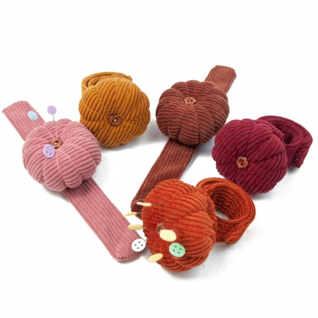 Wrist Pumpkin Pincushion Needle Holder  Sewing Pumpkin Pin Cushion - 1pc  Wrist - Aliexpress