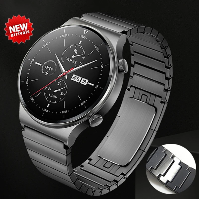 

Ремешок из нержавеющей стали для Huawei Watch 4Pro GT4 46 мм, роскошный браслет для Samsung Watch 6 Classic Amazfit Balance, 22 мм