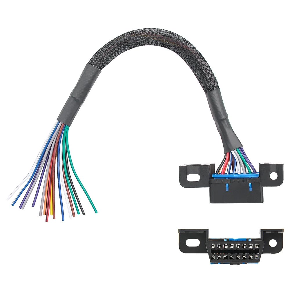 10/30cm DIY 16pin J1962 OBD2 Extension Cable Male to Female Automotive Car Diagnostic auto Tool OBD 2 Connector