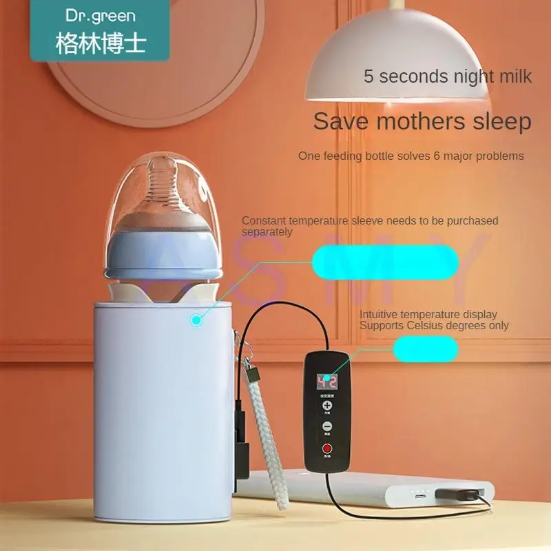 Dr.Green Newborn Baby Bottle Glass 150ml/240ml Wide Mouth Bottle Sealed isolation Fast milk filling Removable/Washable Bottles 2
