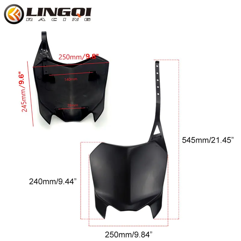 Motorcycle CRF110 Front Number Plate PP Plastic Fender Mudguard Cover For CRF 110 2013 Dirt Pit Bike Accessories