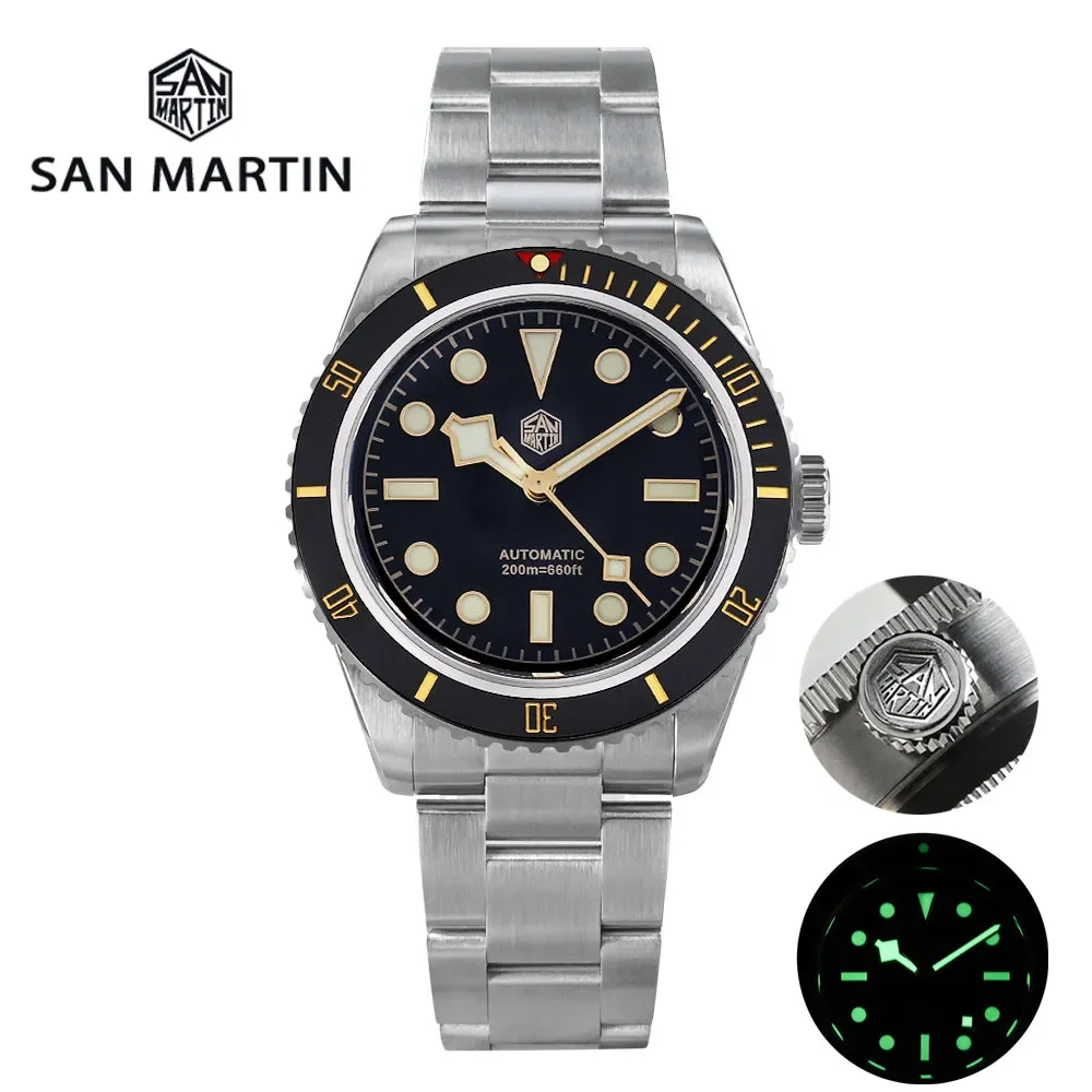 

Watchdives X San Martin 6200 BB58 Watch Sapphire NH35 Automatic Mechanical 200M Luminous Limited Edition Luxury Wristwatch SN004