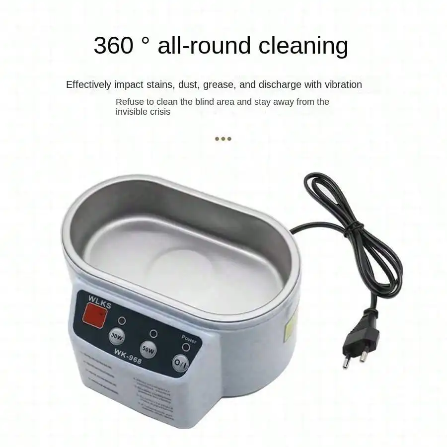 30/50W Ultrasonic Cleaner Sonicator Bath 40Khz Degas For Home Watches Contact Lens Glasses Cleaner Machine Teeth Makeup Razor 2