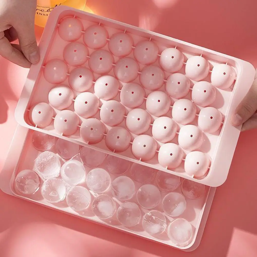 104 Grids 3d Round Ice Cube Tray Frozen Whiskey Ball Popsicle Ice Cube Mold  Ice Ball Maker Kitchen Tools - AliExpress