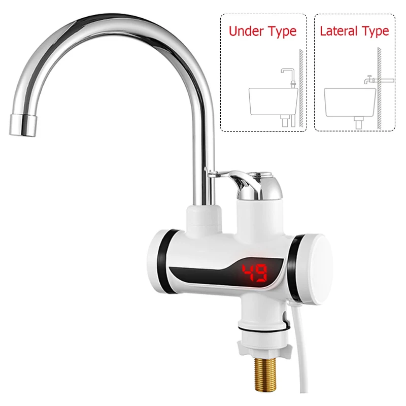 Kitchen Faucet Heated Water - Electric Kitchen Water Heater Tap Instant Hot  Faucet - Aliexpress