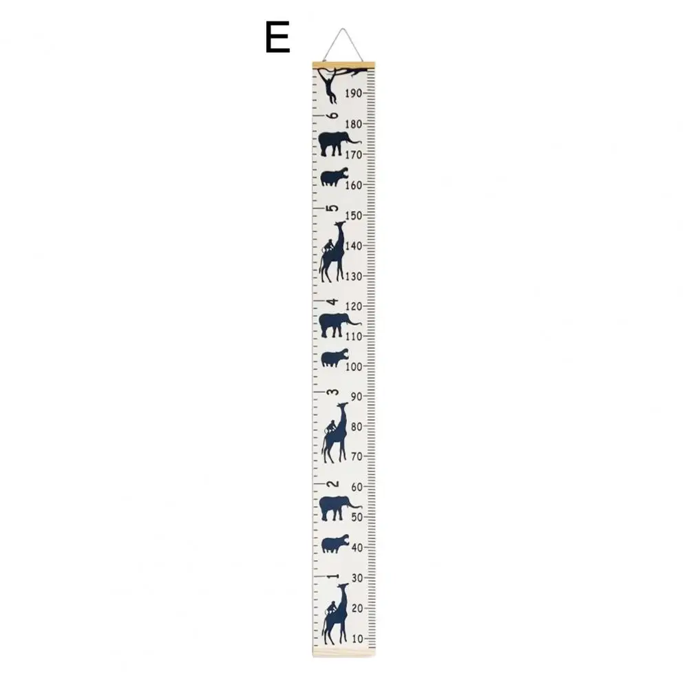Kids Growth Chart Height Tracking Decor for Kids Room Children's Growth Chart Wall Hanging with Cartoon for Boys Bedroom