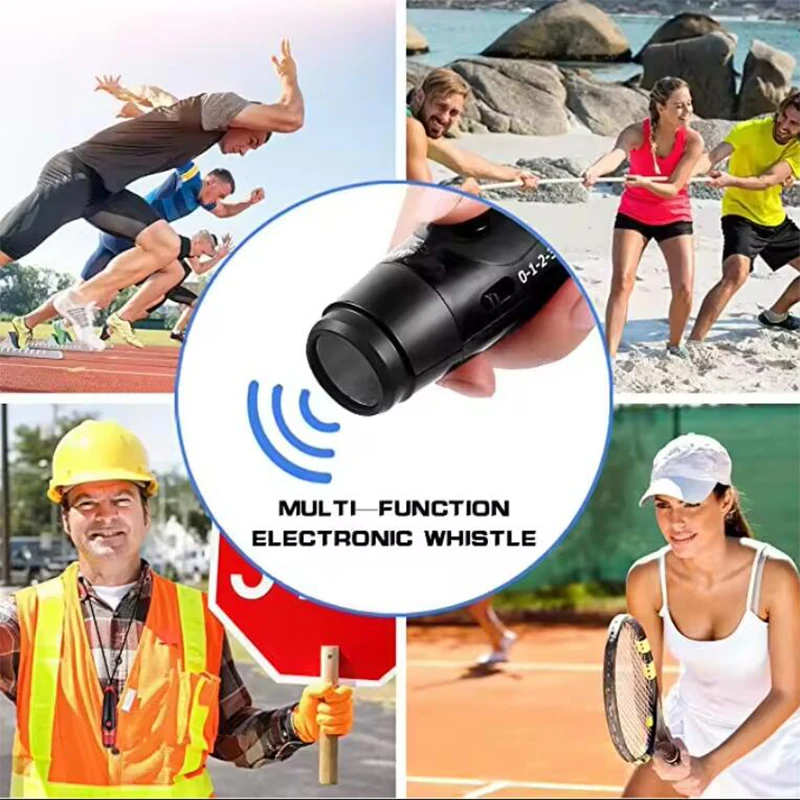 Basketball Soccer Electronic Whistle Survival Whistle Rechargeable Camping Hiking Wilderness Survival Outdoor Emergency Tool 6