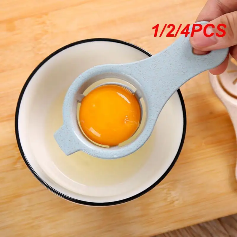 1/2/4 Pz Colore Commestibile Separatore Di Uova Separazione Proteica Proteine Tuorlo D'Uovo Separatore Di Proteine Gadget Di Screening Per Uova Sode