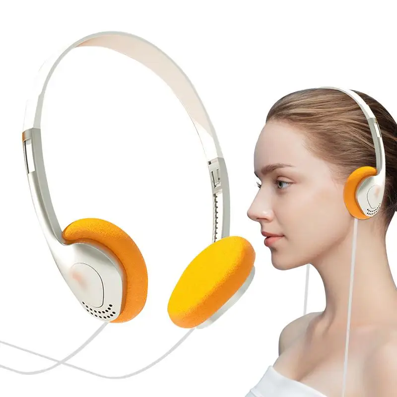 Retro Over-Ear Earphones Lightweight Earphones Vintage Feelings Mini Stereo Headphone High-Quality Sound for Player Home Mobile