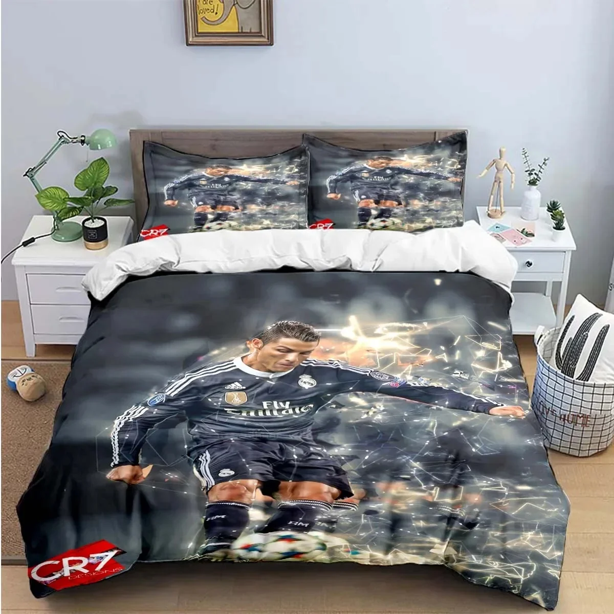 Cristiano Ronaldo-o Bedding Set Duvet Set Single Double Bed King Size Bed Set Adult boys Bedroom Duvet Cover Pillow Case 2