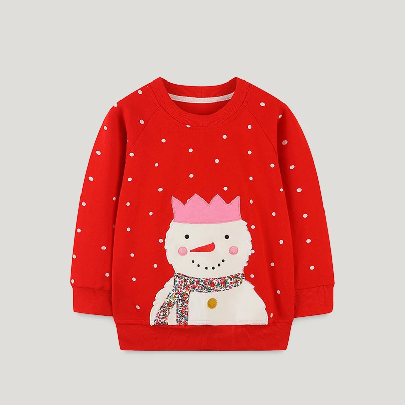 Kids Clothes Cartoon Bag Design Sweatshirt Cotton Spring and Autumn Tops Grey Shirt for Baby Girls