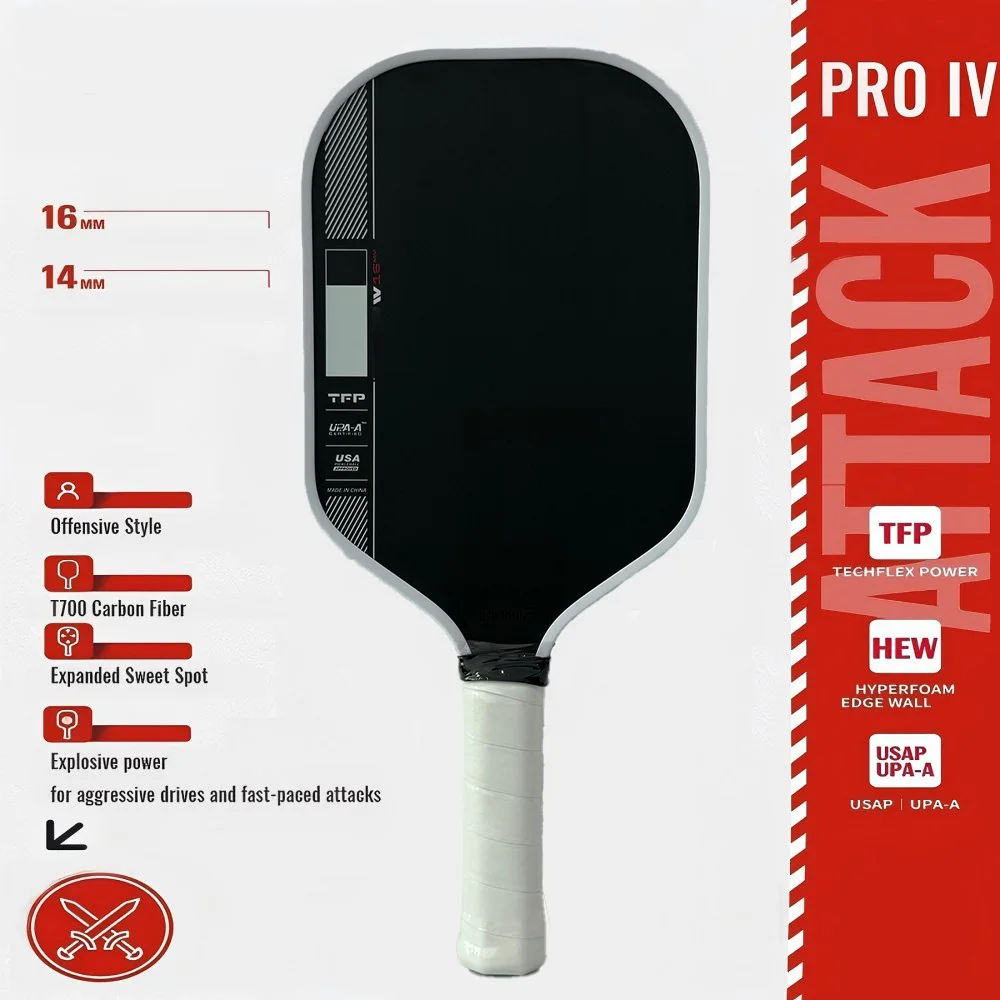 PER-Pro IV T700 Carbon Fiber Pickleball Paddle 1