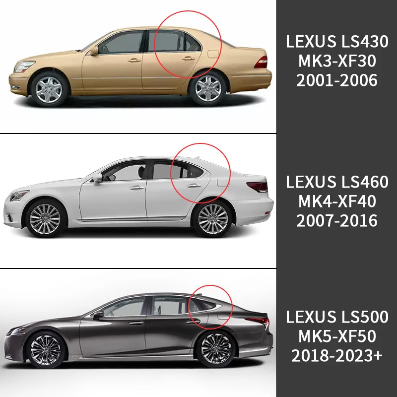 4Pcs Car Window Visors For Lexus LS LS430 LS460 LS400 Window Awnings Shelters Sun Rain Deflectors Auto Accessories 1989-