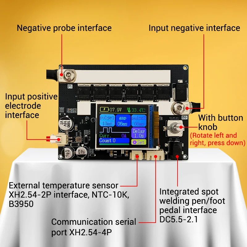 ZK-XW2 Double Pulse Spot Welding Machine DC 4-15V 2600A 18650