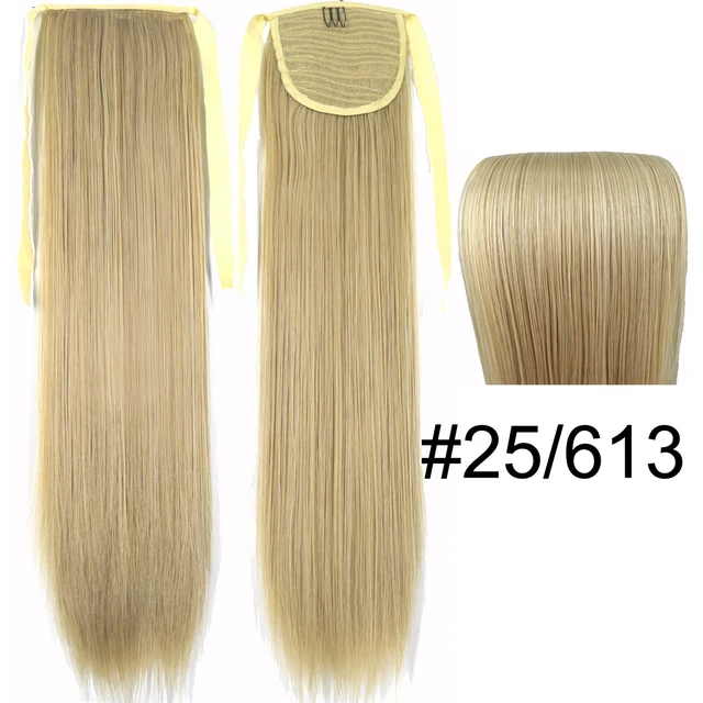 TOPREETY Synthetic Heat Resistant Hair 90gr Straight Ribbon Ponytail Extensions 1006 25-613