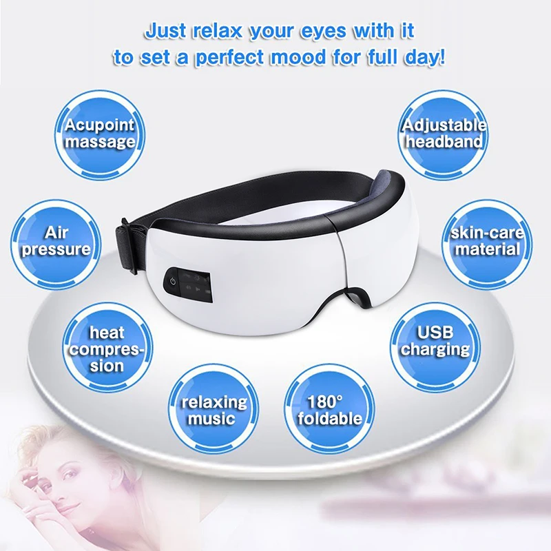 4D Wireless Eye Protector Gift Steam Eye Mask Near Vision Recovery Eye Massage Device 4s A09
