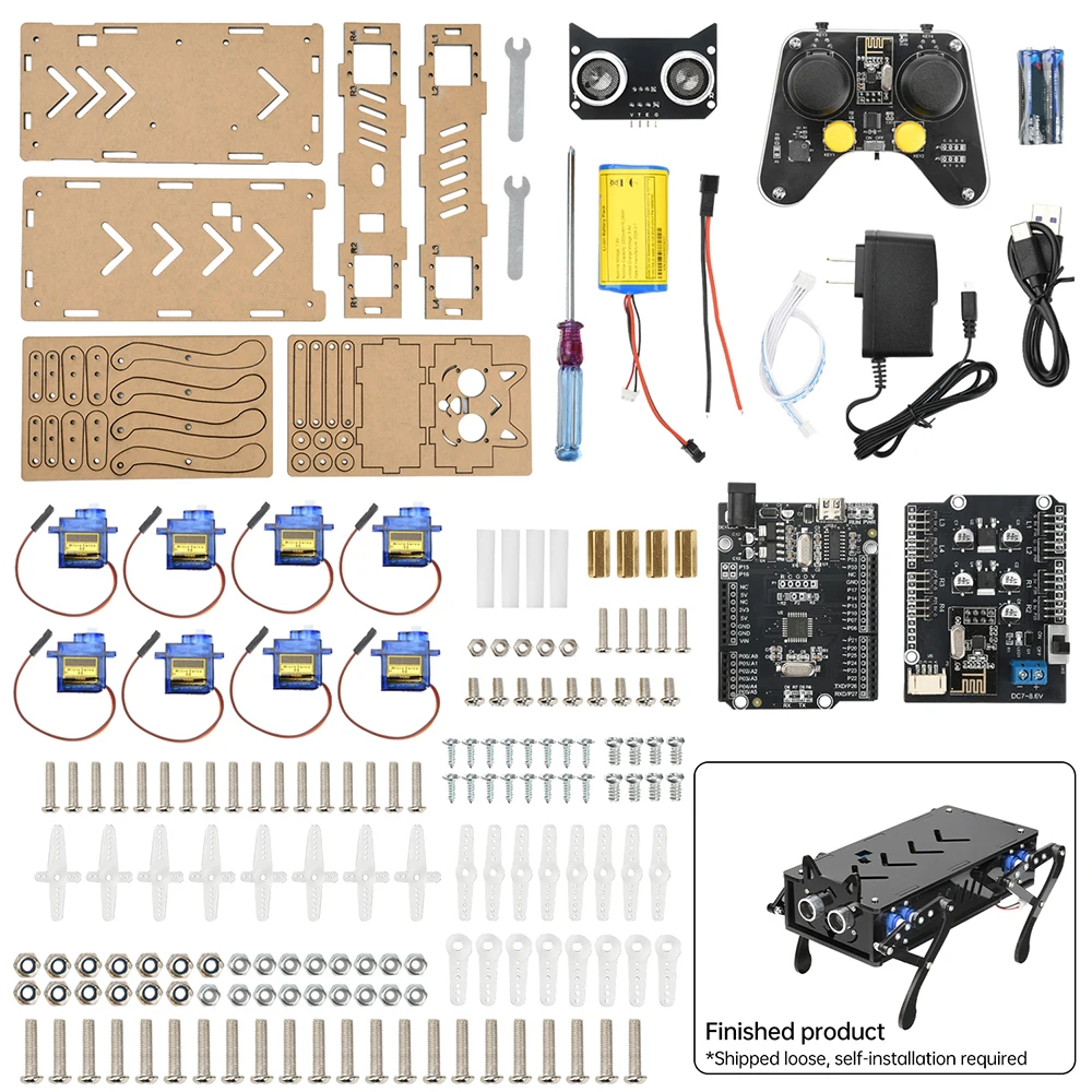 Bionic robot dog intelligent programming development remote control robot dog electronic DIY kit supports secondary development