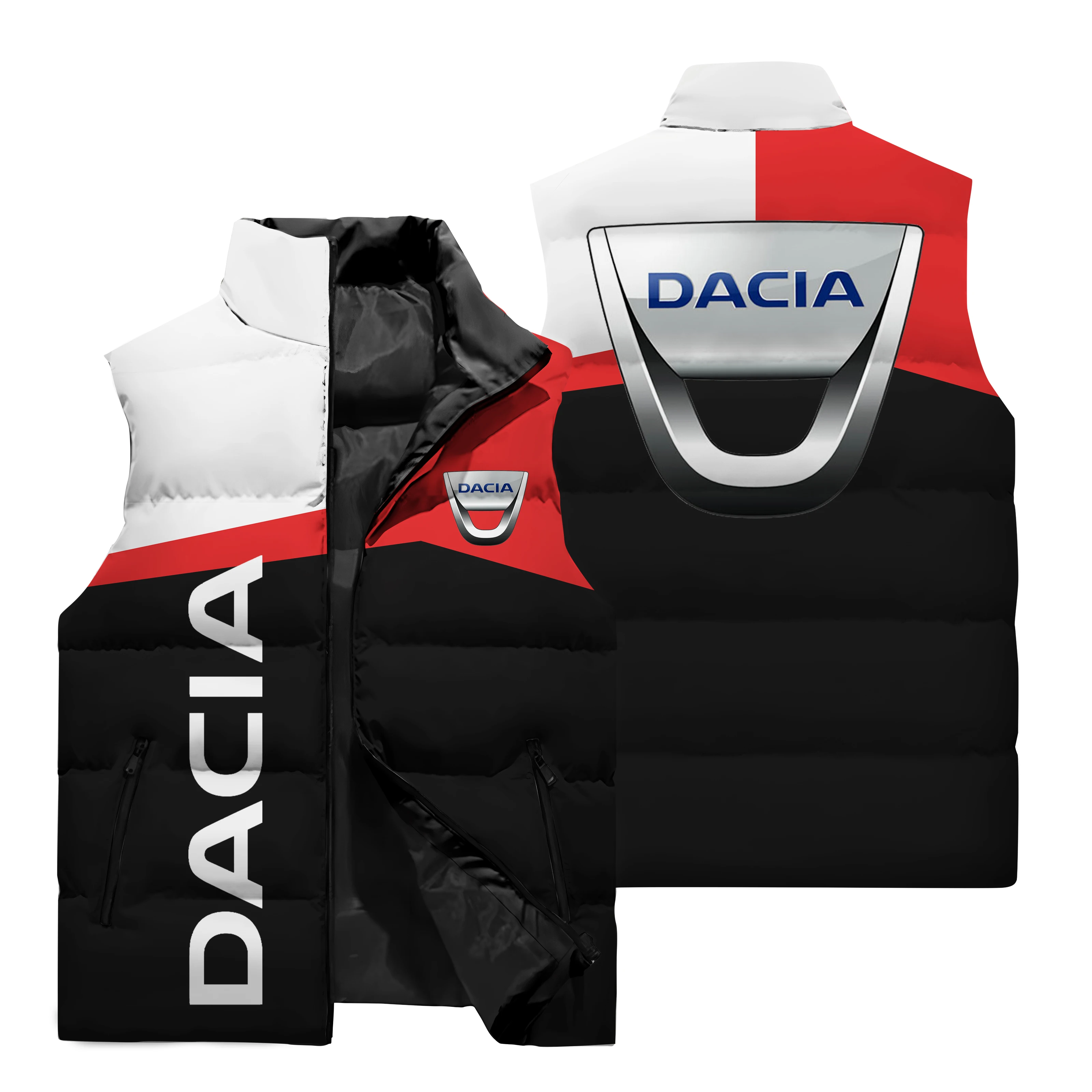 thumbnail image 2 of Chaqueta con estampado del logotipo 3D de DACIA para hombre, ropa de exterior para montar en motocicleta, chaqueta cálida, gran oferta de otoño e invierno, 2 of 5