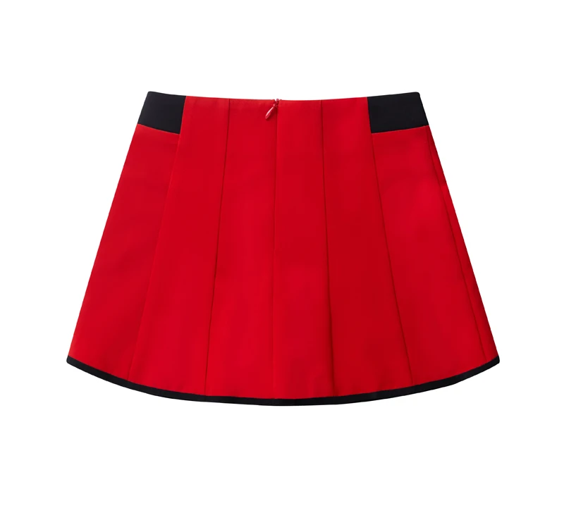 Golf Skorts Skirts for Women Zipper Pockets Knee Length Skort Women's High Waist Athletic Tennis Skirt