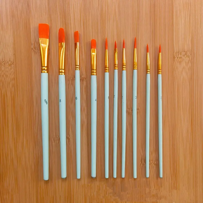 2Pack 10Pcs Paint Brushes for Acrylic Water Color Painting Brushes