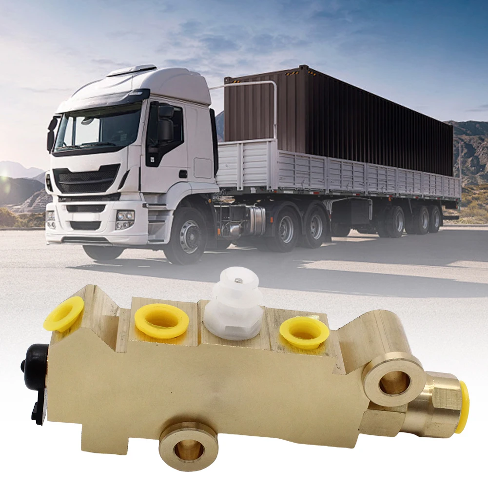 PV4 Disc/Disc Combination Proportioning Valve Brass Brake Combination Proportioning Valve for 4 Wheel Disc Brakes Trucks