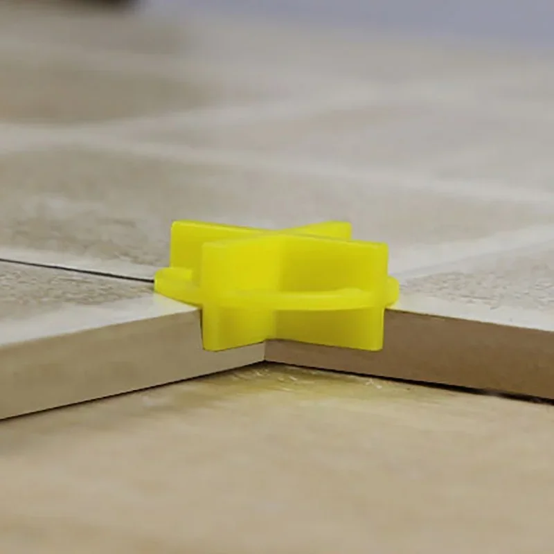 Tile Spacers 50/100Pcs Double Size Clips Wedge Ceramic Leveling System for Floor Wall Tile Gap Leveling Construction Tool