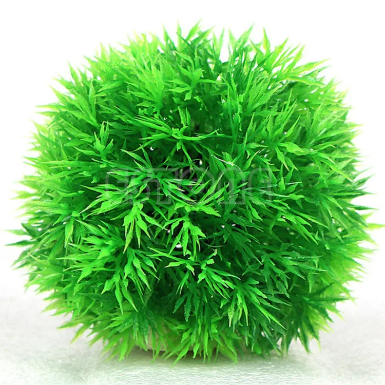 Artificial Aquatic Plastic Plants Aquarium Grass Ball Fish Tank Ornament Aquarium Ornamental Chlorella Prospects Grass For Decor 