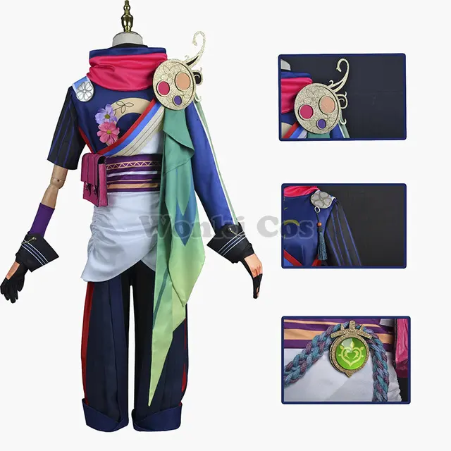 Game Genshin Impact Tighnari Cosplay Costume Wig Hair Genshin Tighnari Tail Costumes with Ears Accessories