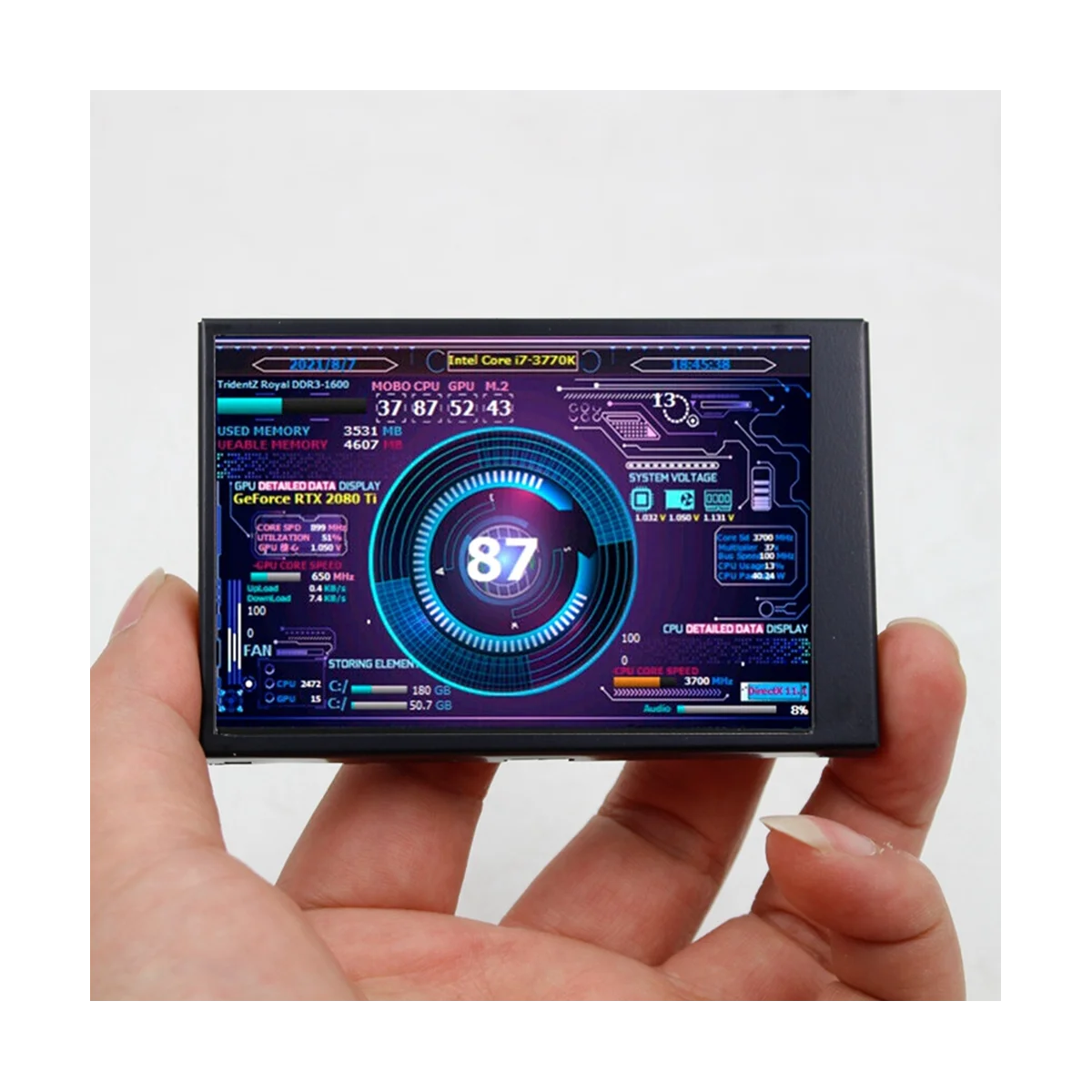 AIDA64 ÿ ̴  ũ IPS , USB ǻ , USB LCD ÷, PC ̽, Linux,B, 3.5 ġ